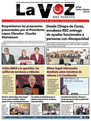 La Voz del Sureste 07 02 2024