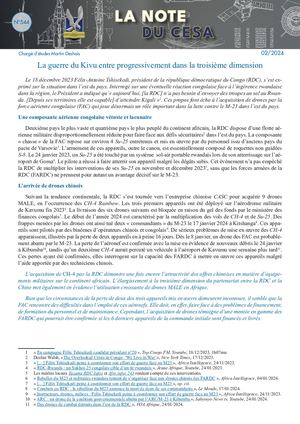 LA NOTE DU CESA N°544
