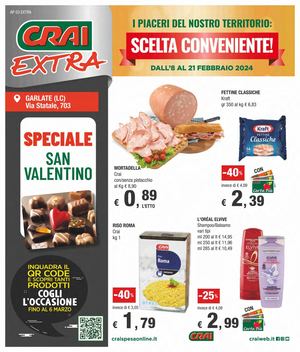 Volantino Crai Codè Extra Garlate dall'8 al 21 ebbraio