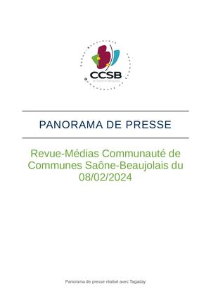 Revue de presse du 8 février 2024