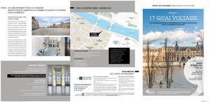 Plaquette 17 Quai Voltaire Paris 7