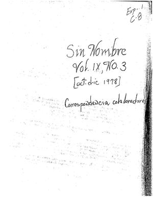 Caja 08 Revista Sin Nombre Coleccion Nilita Vientos