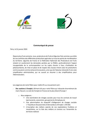Communiqué de Presse LDF FNPF