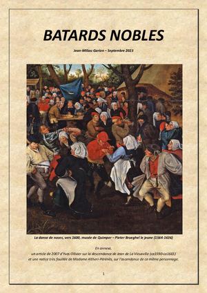 Bâtards nobles. Jean de La Vieuxville, Adelice de Kergroadez