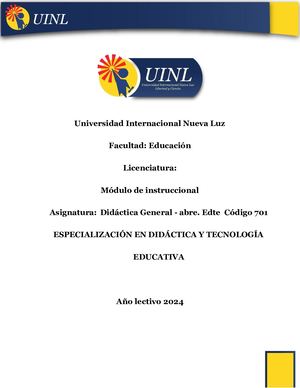 Modulo Instruccional