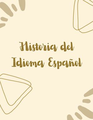Historia de el idioma español