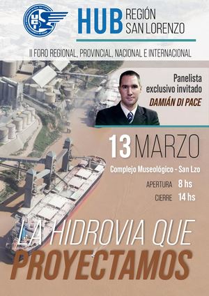 UCI HUB REGIÓN SAN LORENZO. Invitación Sponsoreo Institucional II Foro La Hidrovía que Proyectamos
