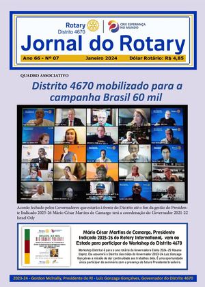 Jornal do Rotary - Distrito 4670 - Ed. 07 - Janeiro de 2024