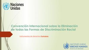Convencion Internacional Sobre La Discriminacion