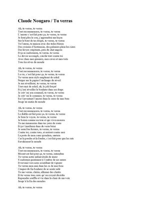 Calaméo - 39 Claude Nougaro : Tu Verras