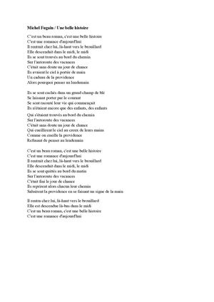 26 - Michel Fugain : Une Belle Histoire