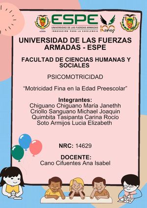 Album De La Motricidad Fina En Edad Preescolar