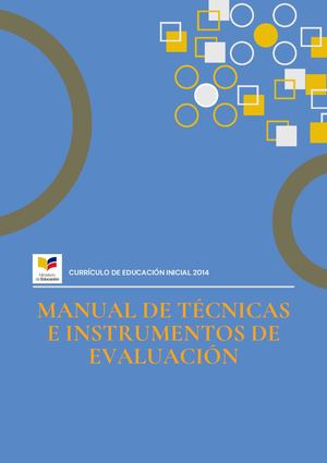 Manual De Técnicas E Instrumentos De Evaluación