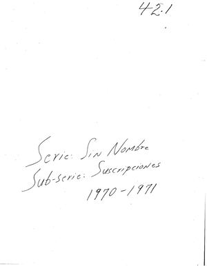 Caja 42 Revista Sin Nombre Coleccion Nilita Vientos