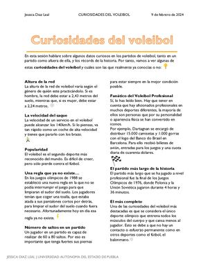 Curiosidades del voleibol