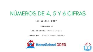 Numeros De 4, 5 Y 6 Cifras