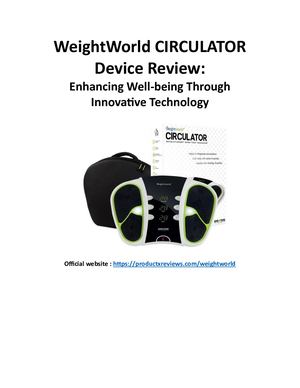 Weight World Circulator Device Review
