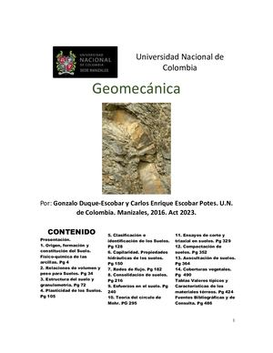Geomecánica.
