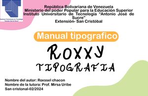 Manual Tipografico