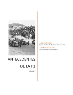 Antecedentes de la F1