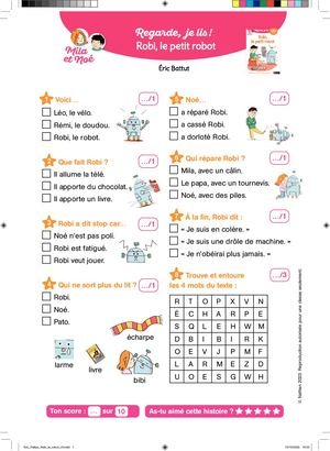 Fiche Pédagogique - Niveau 2 - Robi, le Robot
