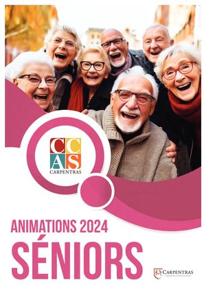 CCAS de carpentras - Plaquette Animations2024