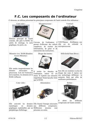Fc Ordinateur Composants