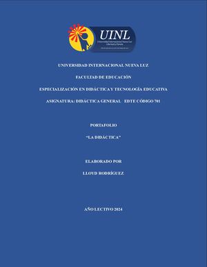 Portafolio La Didáctica