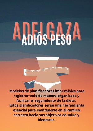 Modelo De Planner Diario Alimentacion