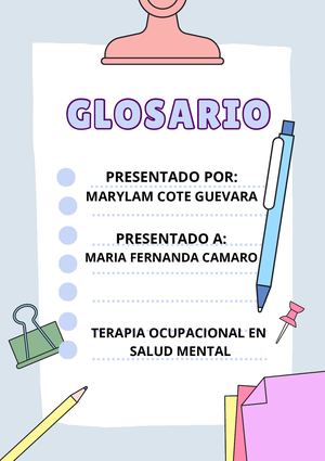 Documento A4 Glosario Demografía Geométrico Beige