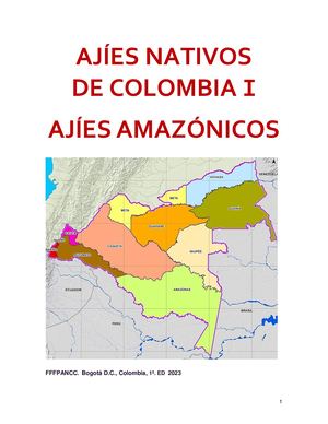 Ajies Nativos De Colombia I Ajies Amazonicos