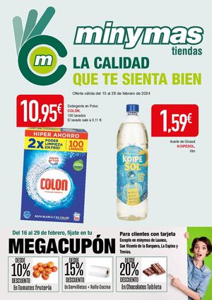 Oferta Válida Del 15 Al 28 De Febrero De 2024 - Minymas Tiendas