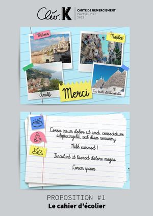 Carte de remerciement - Départ en retraite