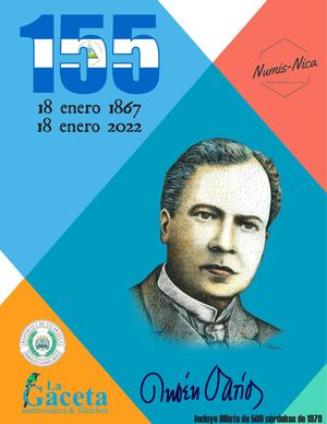 Carpeta Conmemorativa Rubén Darío