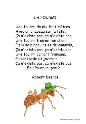 Poesie Une Fourmi De Dix Huit Metres Robert Desnos