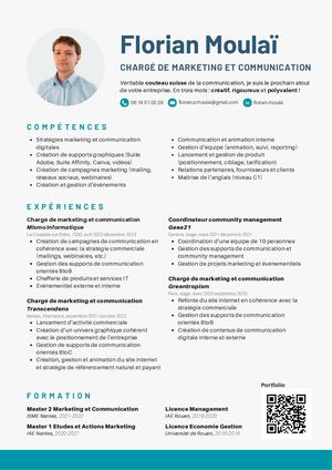 Cv Florian Moulai