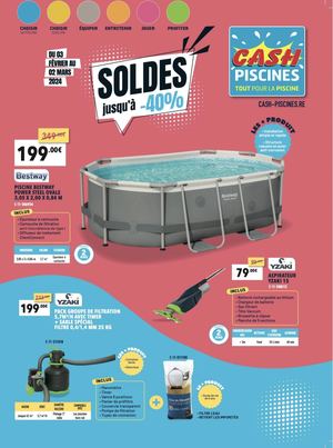 CATALOGUE CASH PISCINES SOLDES FEVRIER 2024