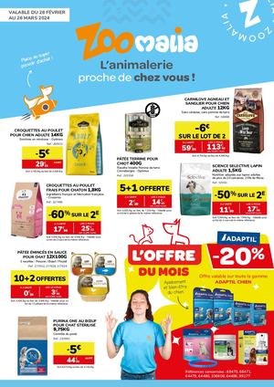Catalogue ZOOMALIA Mars 2024