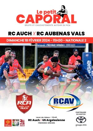 RC Auch  / Aubenas - 18 février 2024