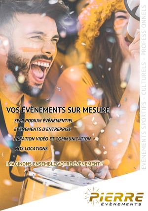 Pierre Evènements Plaquette 2024