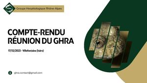 Compte-rendu de la réunion du GHRA (2023)