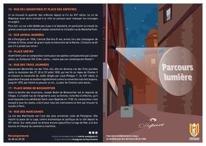 Dépliant Parcours Lumière