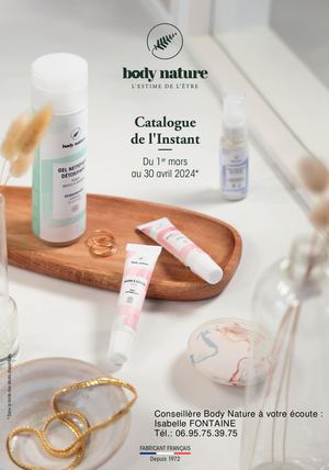 Catalogue Promotion  Body Nature Mars Avril 2024