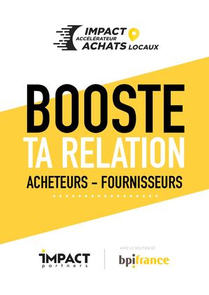 Booste ta relation Acheteurs Fournisseurs