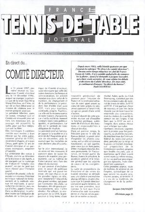 1997 01 N°665 FFTT JOURNAL