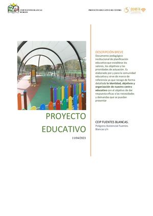 Proyecto Educativo De Centro