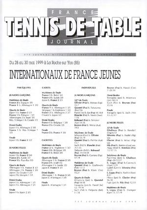 1999 06 N°722 FFTT JOURNAL