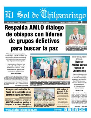 El Sol De Chilpancingo 16 Febrero 2024