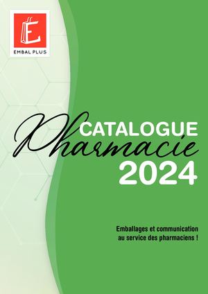 Embal Plus Catalogue Pharmacie 2024