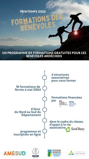 Programme Formations des bénévoles  Printemps 2024